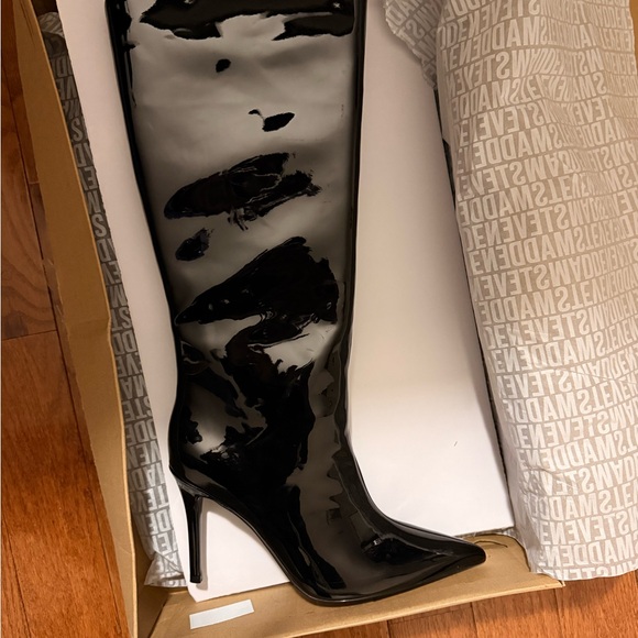 Steve Madden Shoes - Steve Madden Sarina Black Knee-High Women's Boots NWT